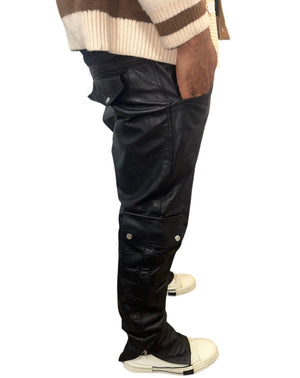 Leather Cargo Pants