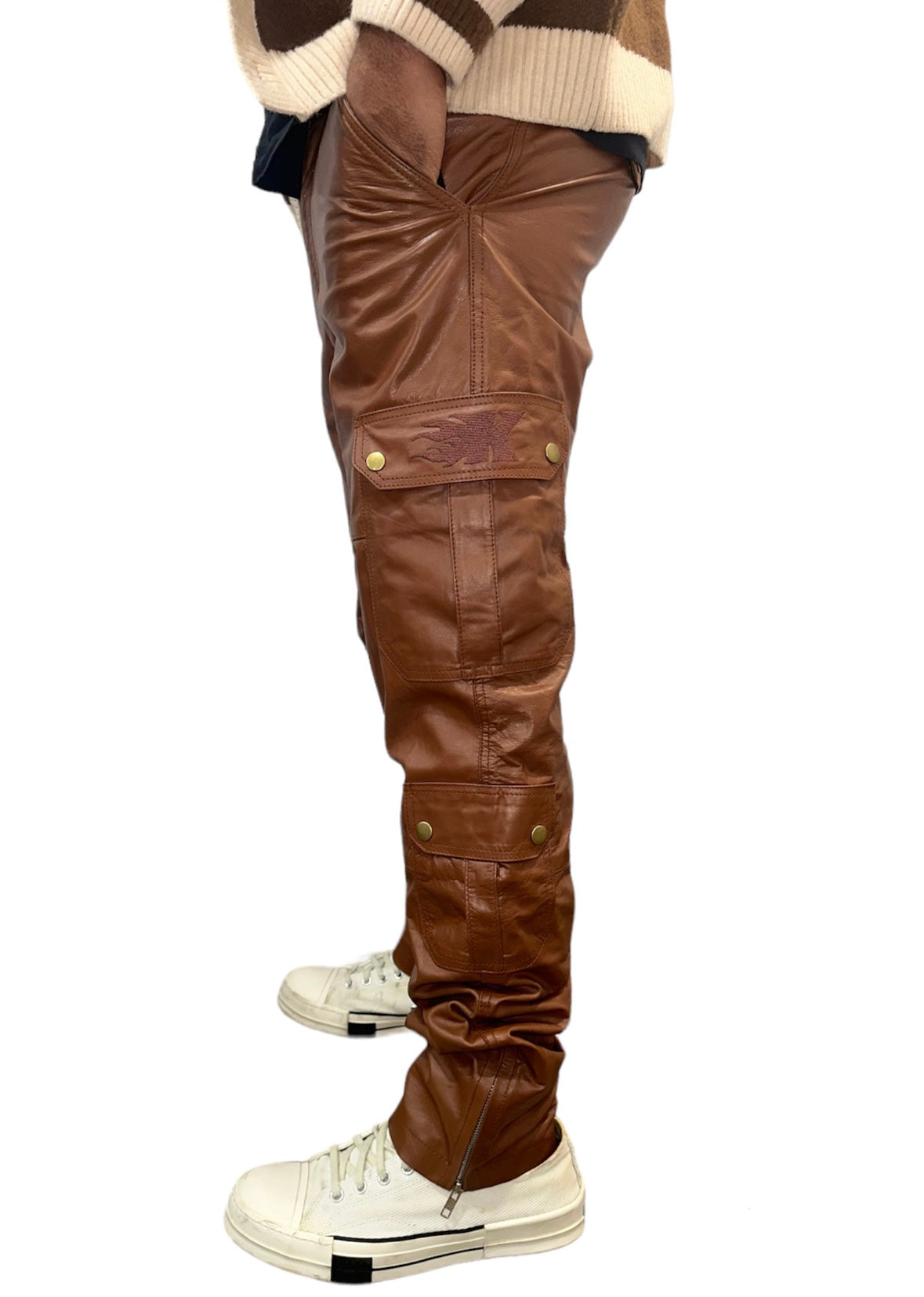 Leather Cargo Pants
